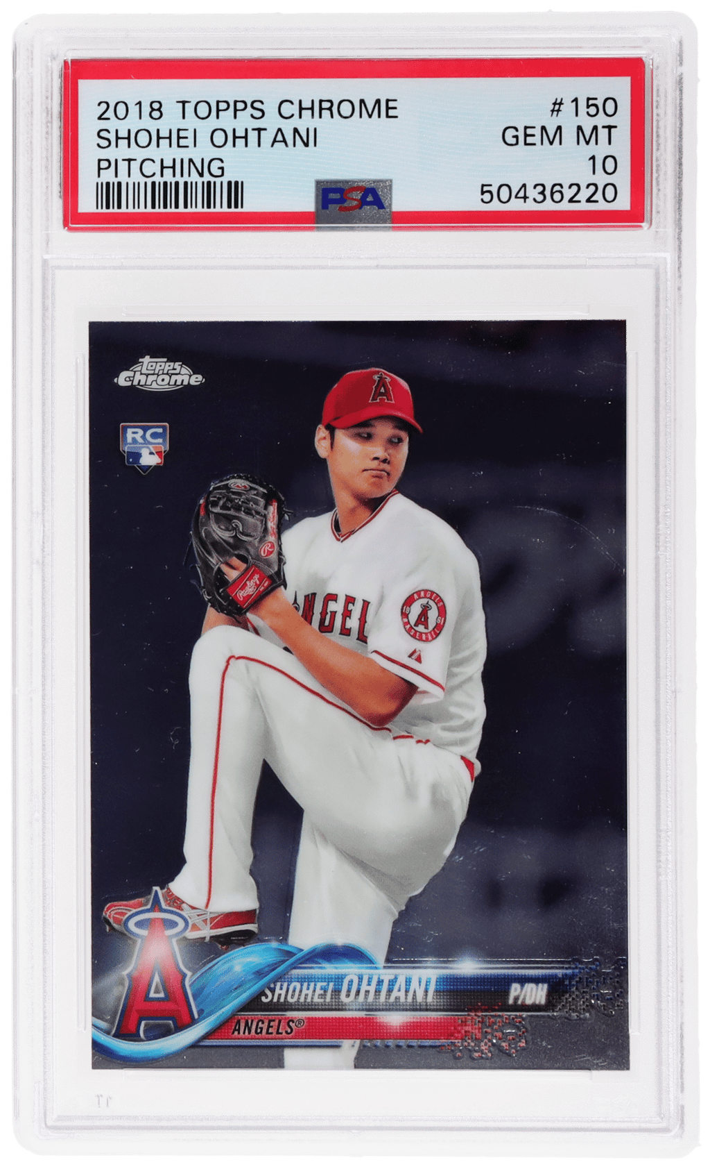 2018 Topps Chrome Pitching Shohei Ohtani #150 PSA 10