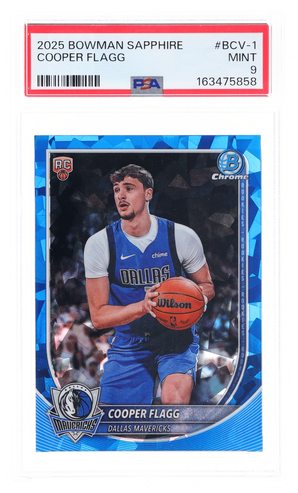 2025 Bowman Sapphire Edition Cooper Flagg #BCV-1 PSA 9