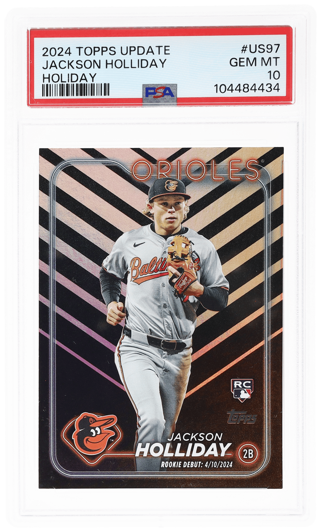 2024 Topps Update Holiday Jackson Holliday #US97 PSA 10