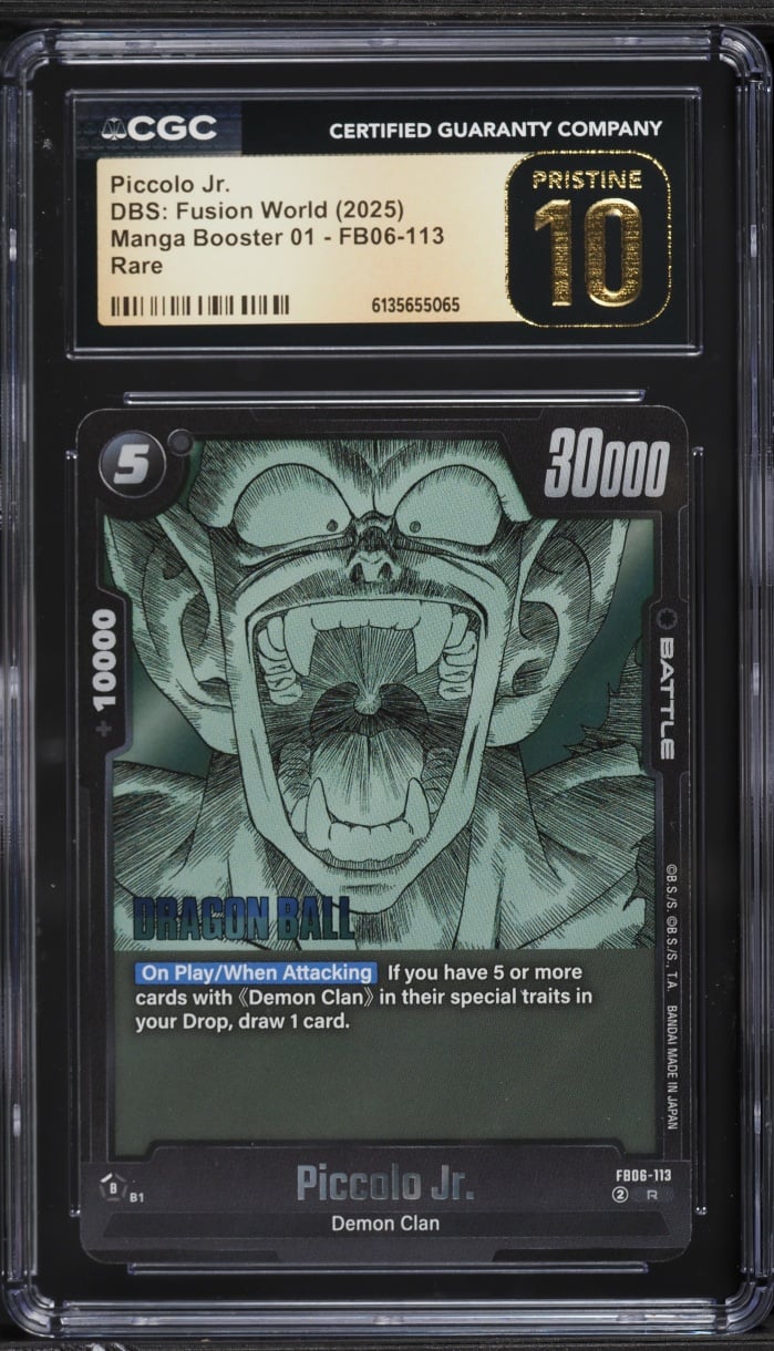 2025 DBS: Fusion World Manga Booster 01 Piccolo Jr. #FB06-113 CGC 10 PRISTINE