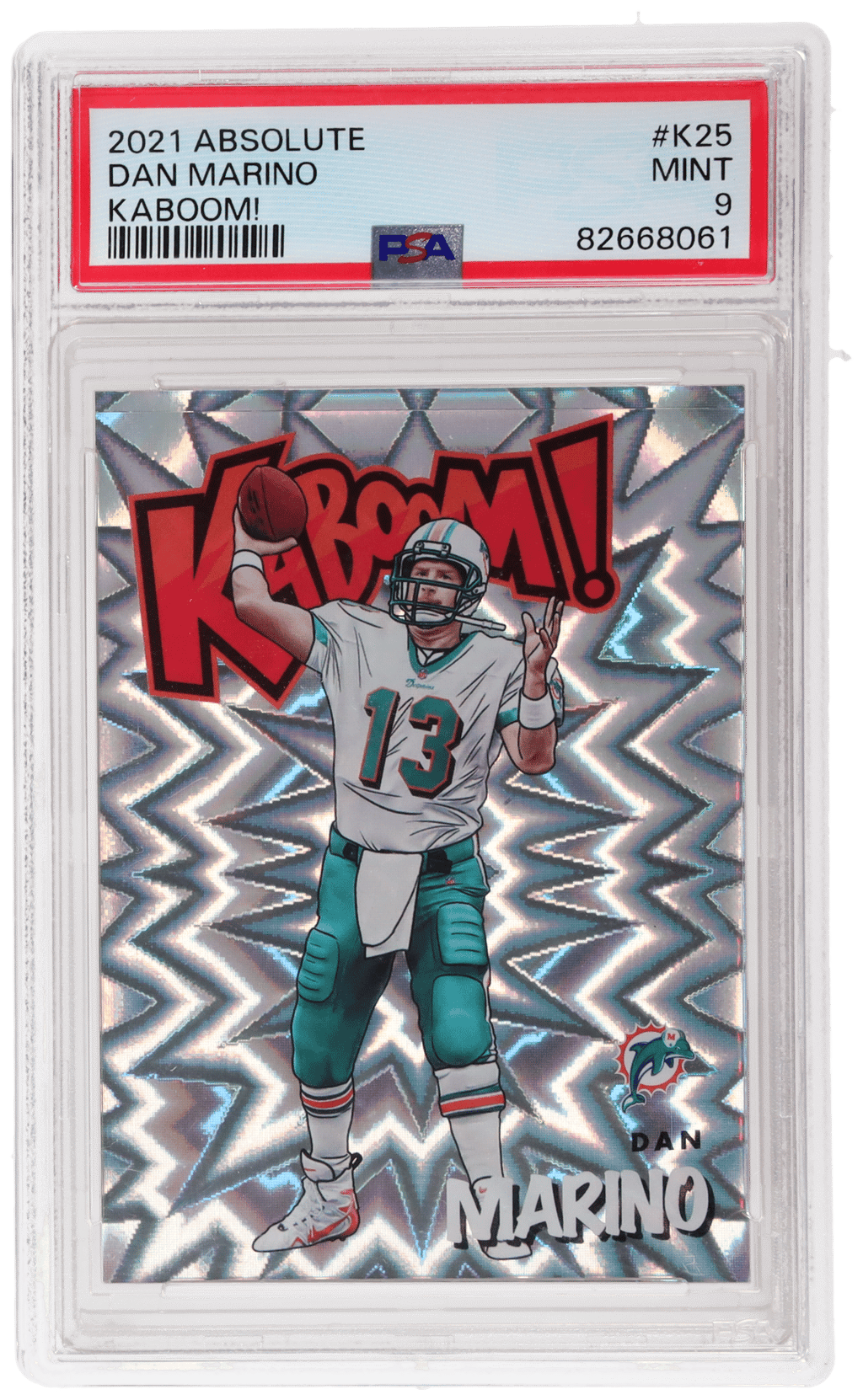 2021 Absolute Kaboom! Dan Marino #K25 PSA 9