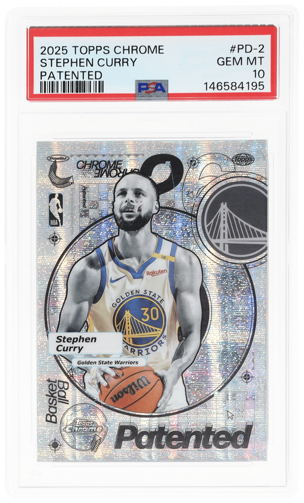 2025 Topps Chrome Stephen Curry #PD-2 PSA 10