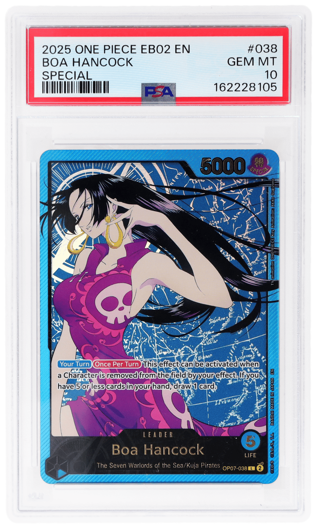 2025 One Piece Anime 25th Collection Special Boa Hancock #OP07-038 PSA 10