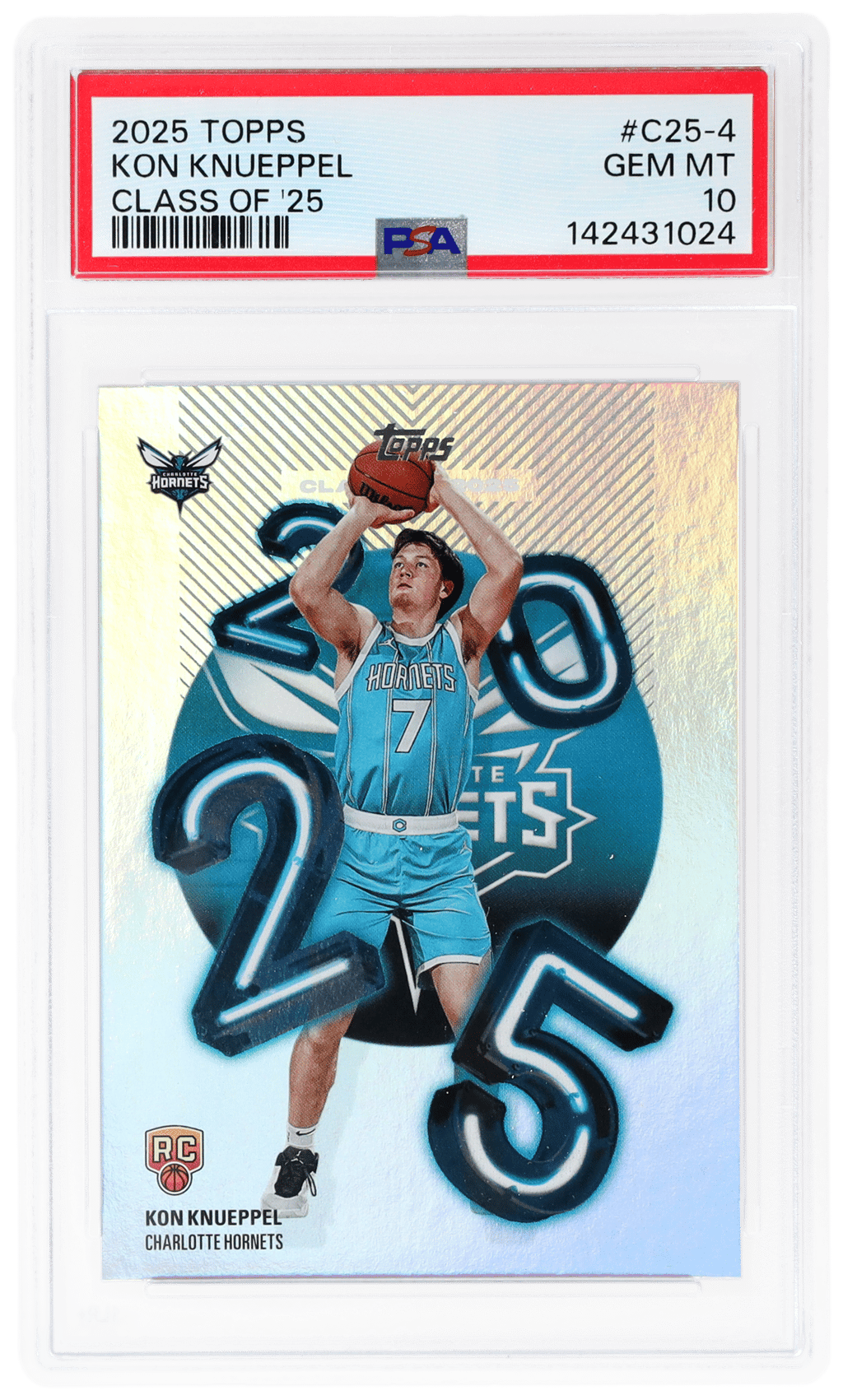 2025 Topps Series 1 Class of '25 Kon Knueppel #C25-4 PSA 10