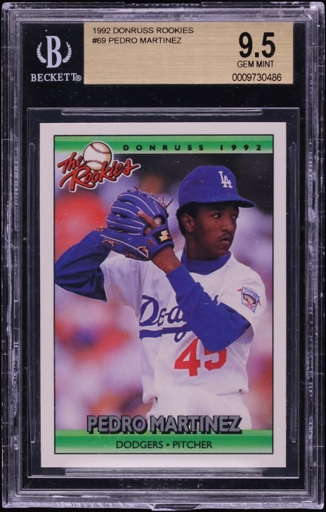 1992 Donruss The Rookies Pedro Martinez ROOKIE #69 BGS 9.5 GEM MINT