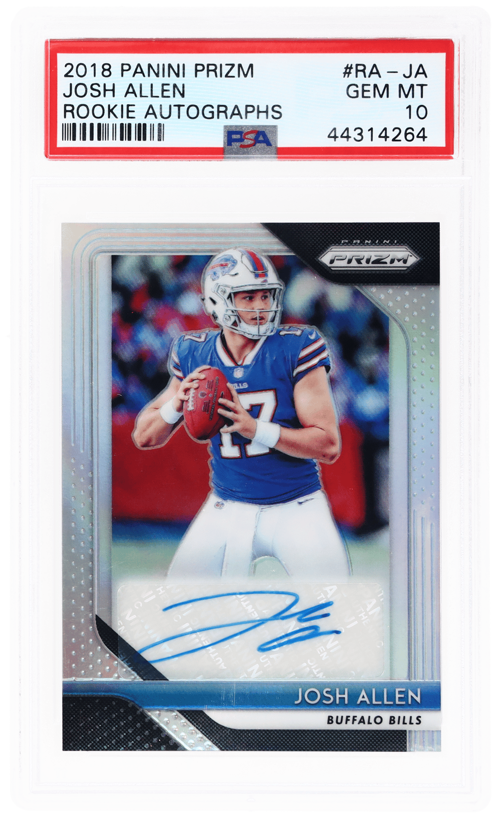 2018 Panini Prizm Rookie Autograph Josh Allen #RAJA PSA 10