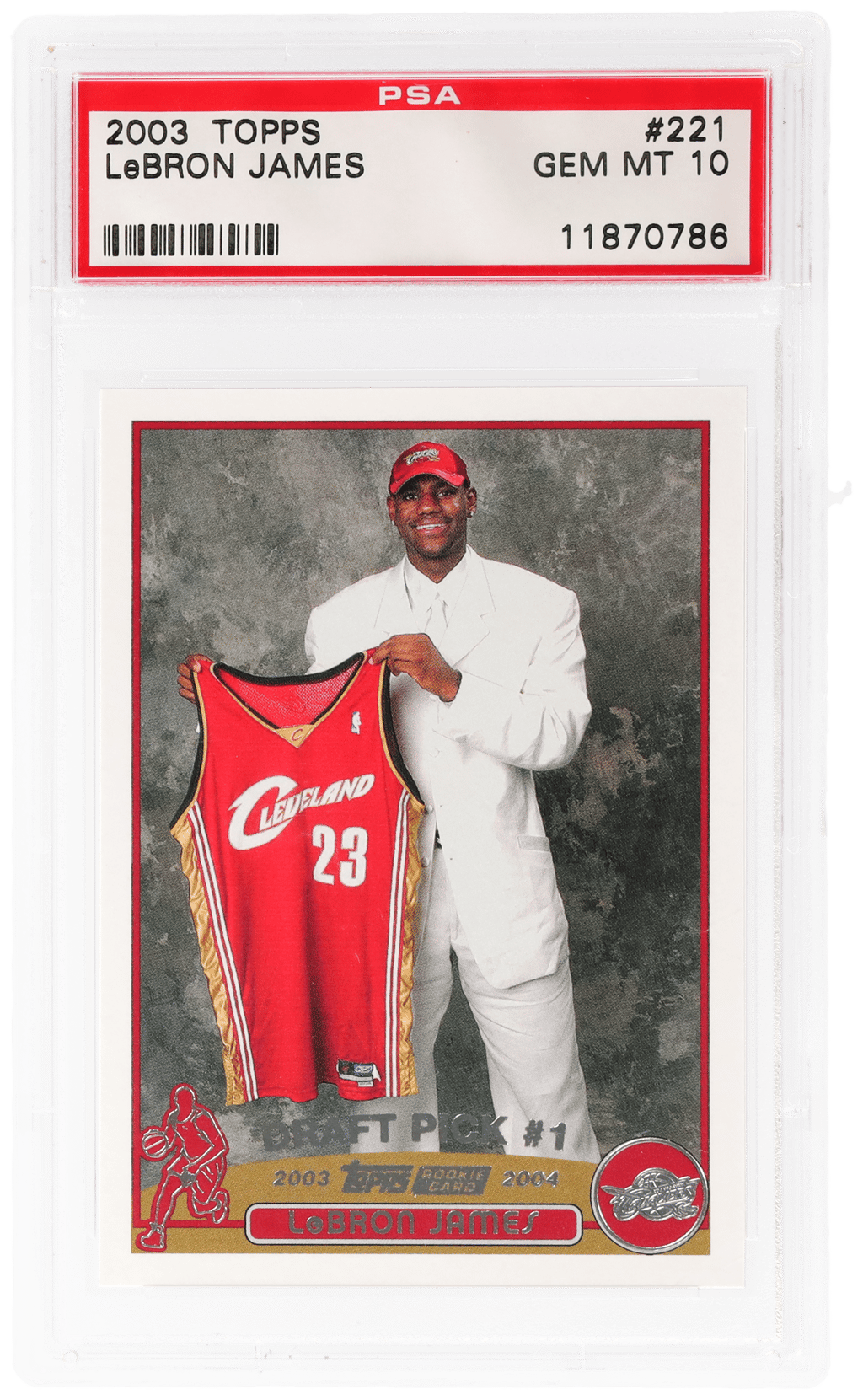2003 Topps LeBron James #221 PSA 10