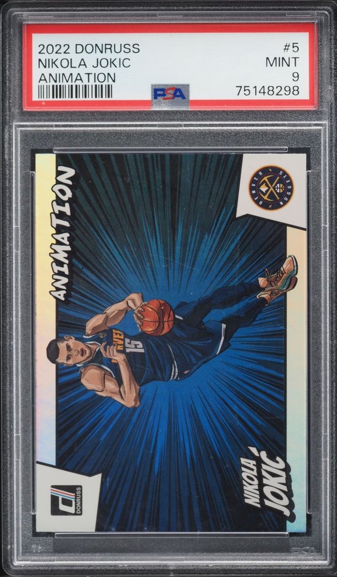 2022 Donruss Animation Nikola Jokic #5 PSA 9 MINT