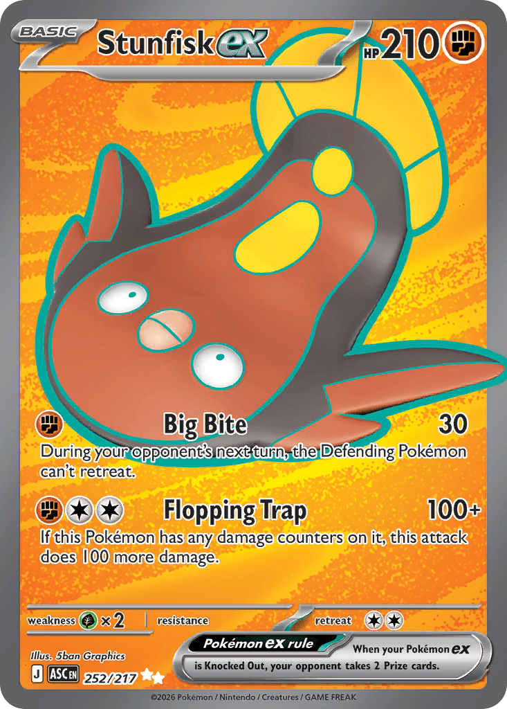 2026 Stunfisk ex #252 Ascended Heroes