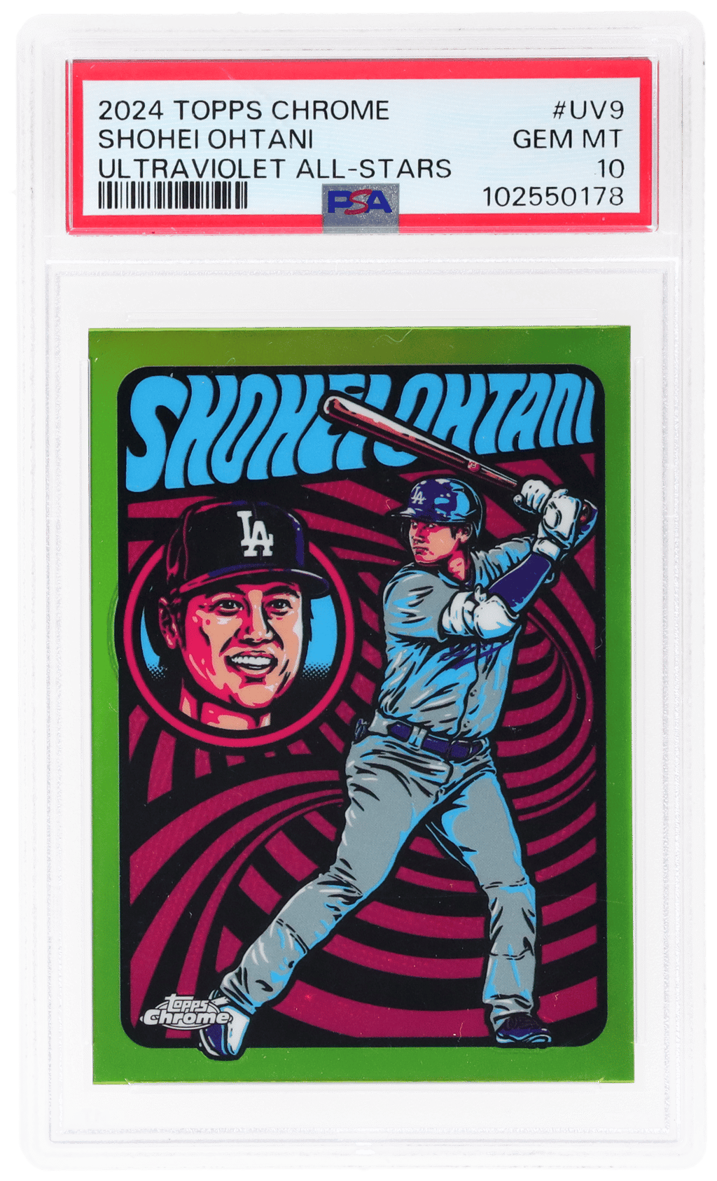 2024 Topps Chrome Ultraviolet All Stars Shohei Ohtani #UV-9 PSA 10