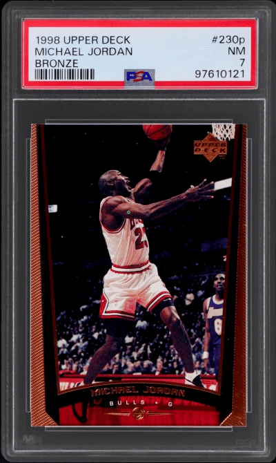 1998 Upper Deck Bronze Michael Jordan #230P 68/100 PSA 7