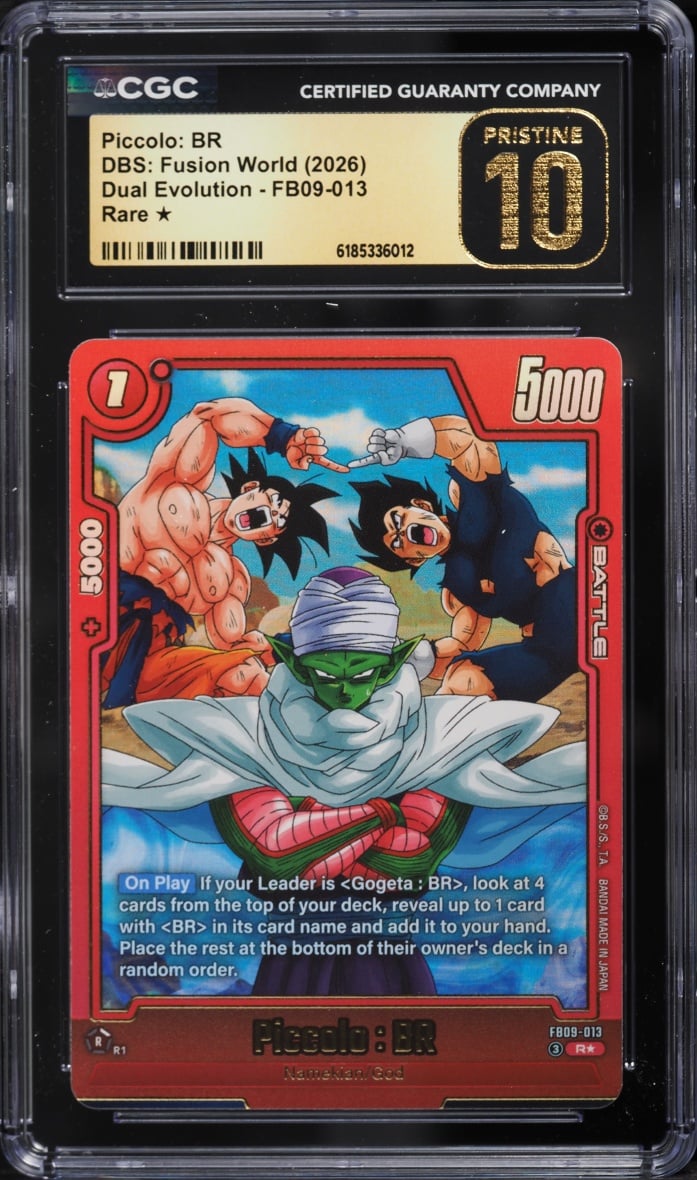 2026 Dragon Ball Super Fusion World Dual Evolution Piccolo BR #FB09-013 CGC 10 PRISTINE