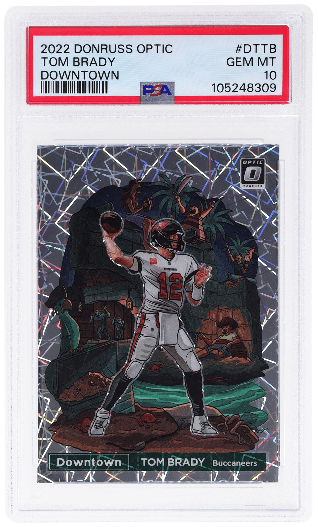 2022 Donruss Optic Downtown Tom Brady #DT-TB PSA 10
