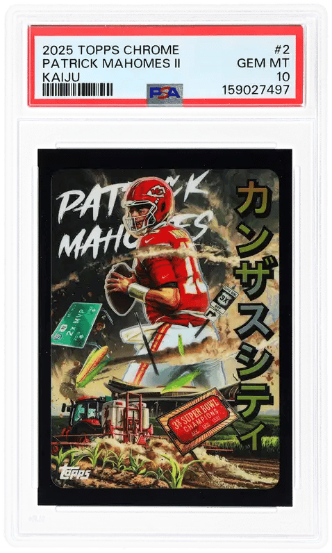 2025 Topps Chrome Kaiju Patrick Mahomes II #KAI-2 PSA 10