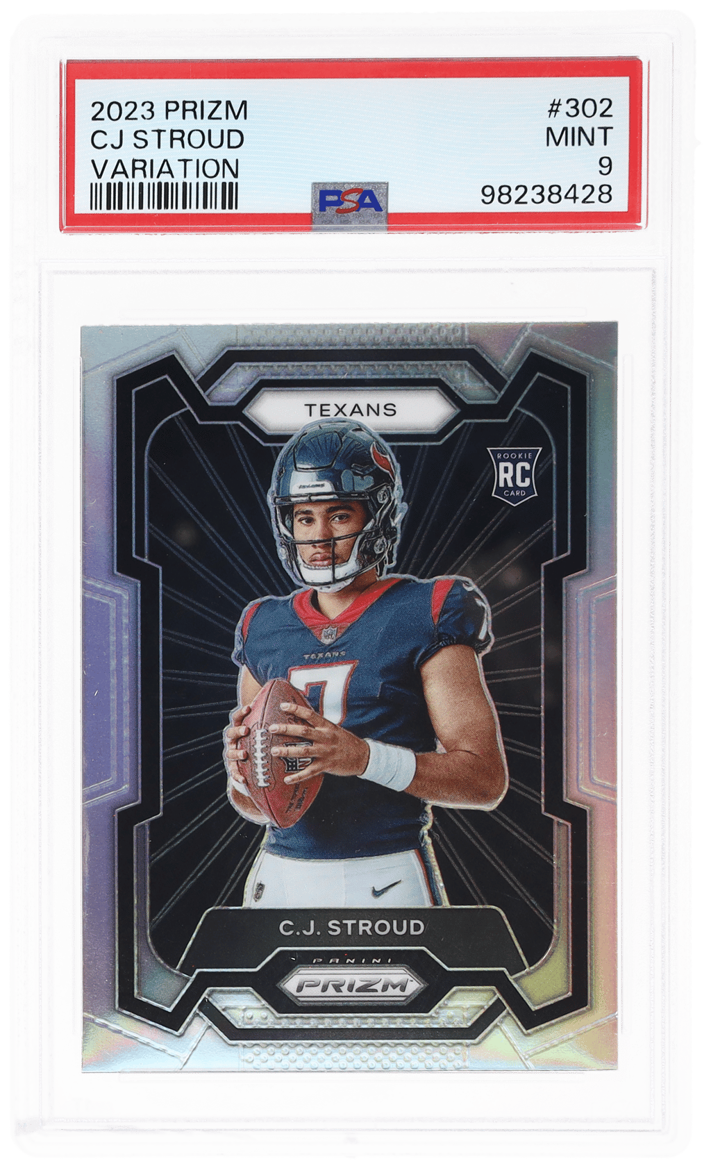 2023 Panini Prizm Variation CJ Stroud #302 PSA 9