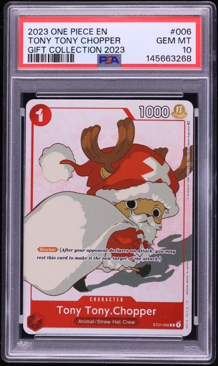 2023 One Piece Gift Collection Tony Tony Chopper #ST01-006 PSA 10 GEM MINT