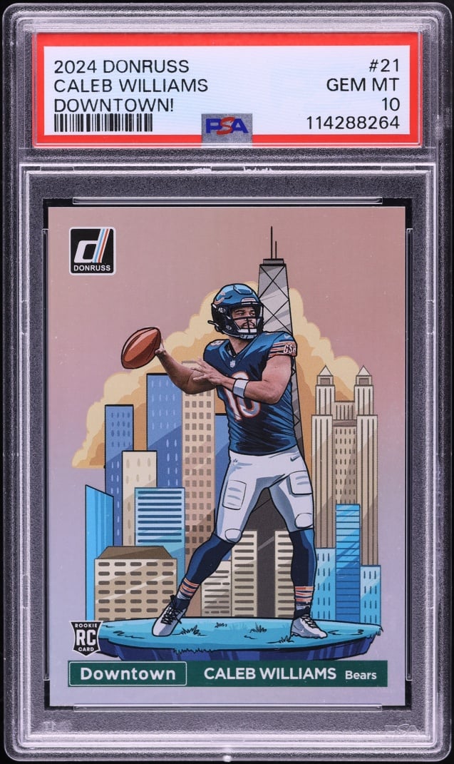 2024 Donruss Downtown Caleb Williams ROOKIE #21 PSA 10 GEM MINT