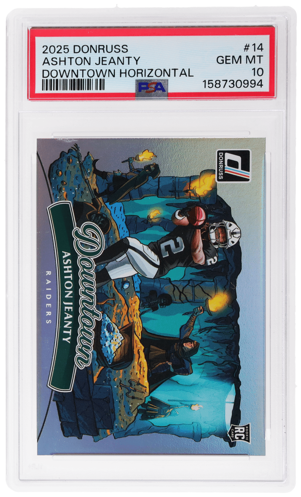 2025 Donruss Downtown! Horizontal Ashton Jeanty #14 PSA 10