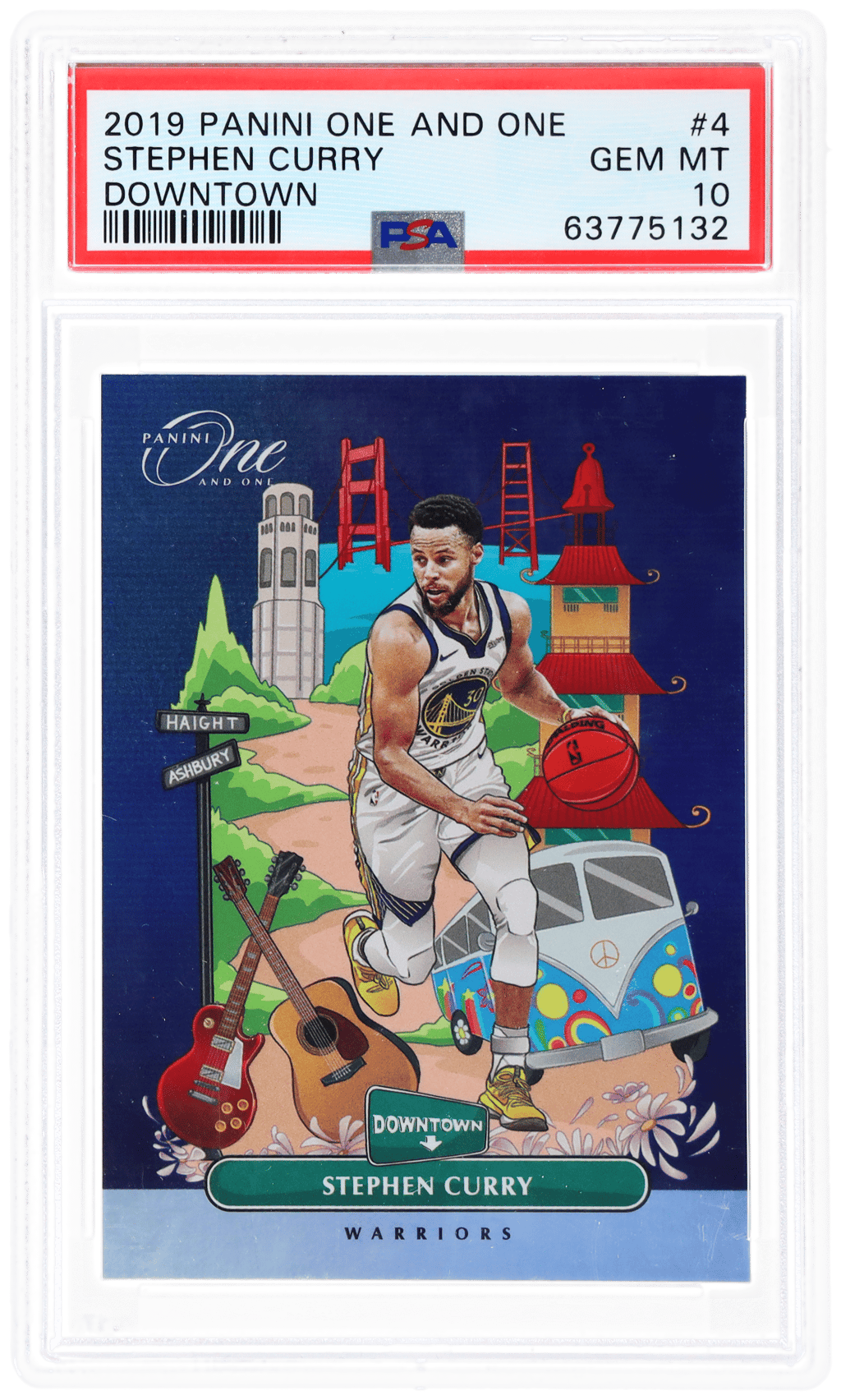 2019 Panini One and One Downtown Stephen Curry #4 PSA 10