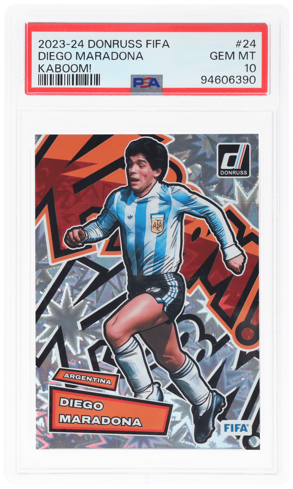 2023 Donruss Fifa Kaboom! Diego Maradona #24 PSA 10