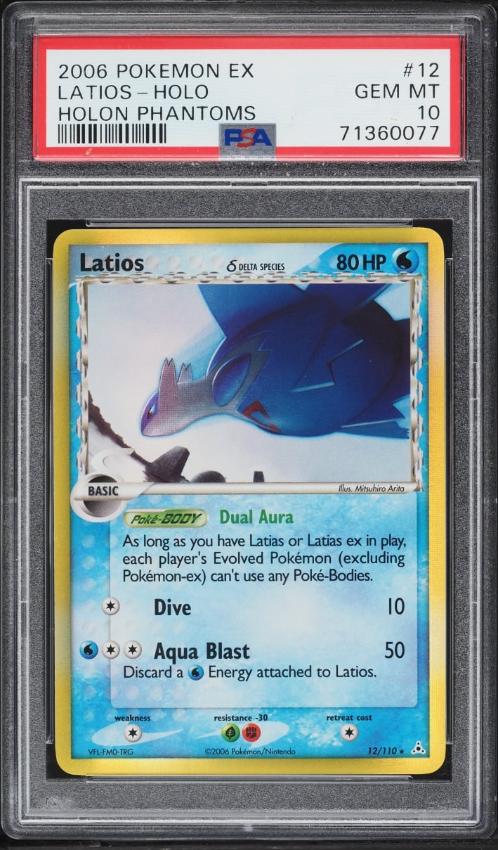 2006 Pokemon EX Holon Phantoms Holo Latios #12 PSA 10 GEM MINT