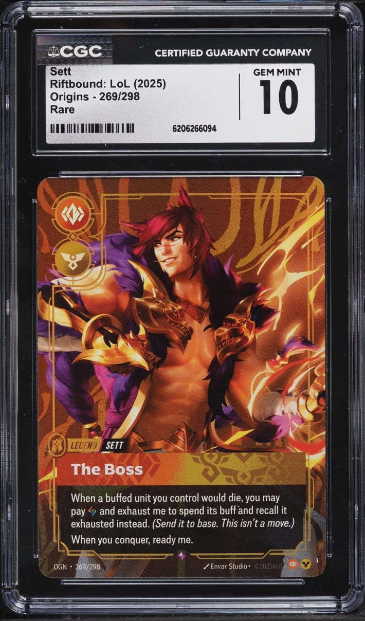 2025 Riftbound League Of Legends LoL Origins Sett #269 CGC 10 GEM MINT