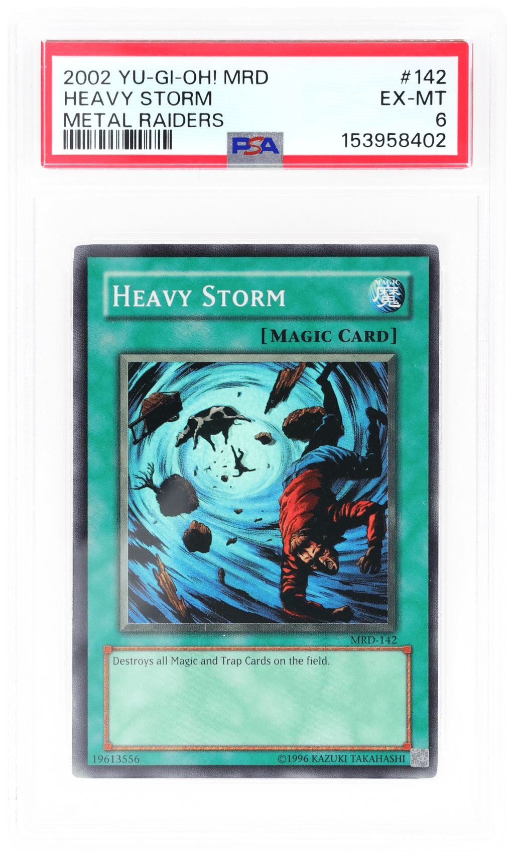 2002 Yu-Gi-Oh! Metal Raiders Heavy Storm #MRD142 PSA 6