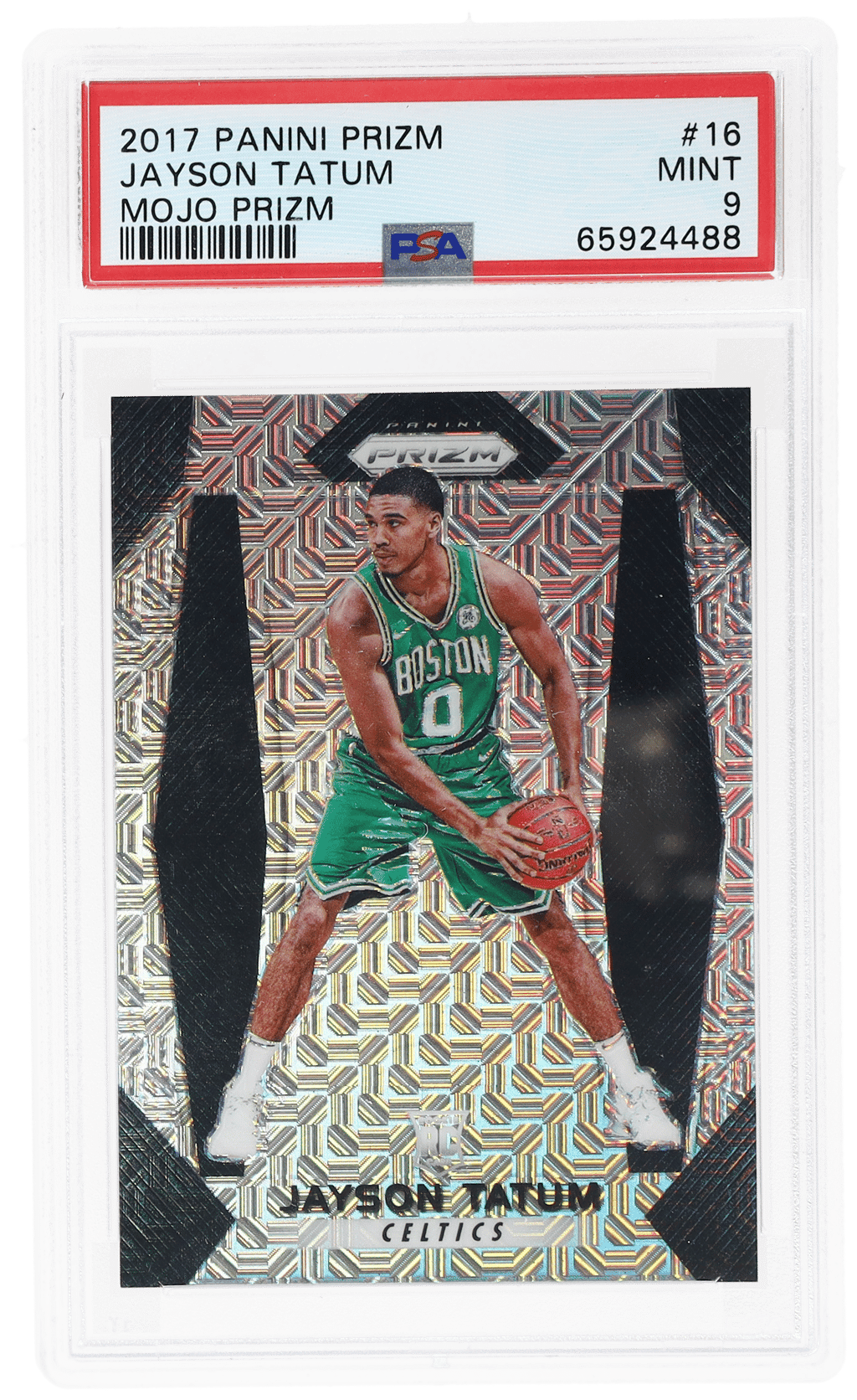 2017 Panini Prizm Mojo Prizm Jayson Tatum #16 22/25 PSA 9