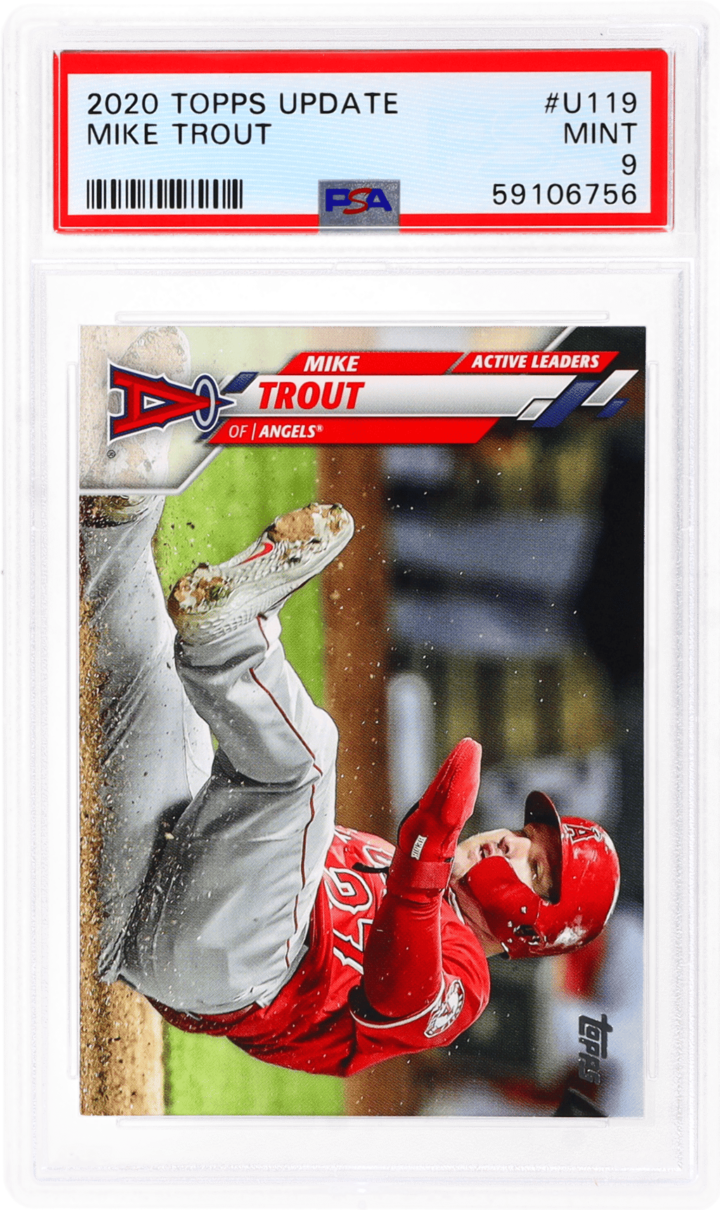 2020 Topps Update Mike Trout #U119 PSA 9