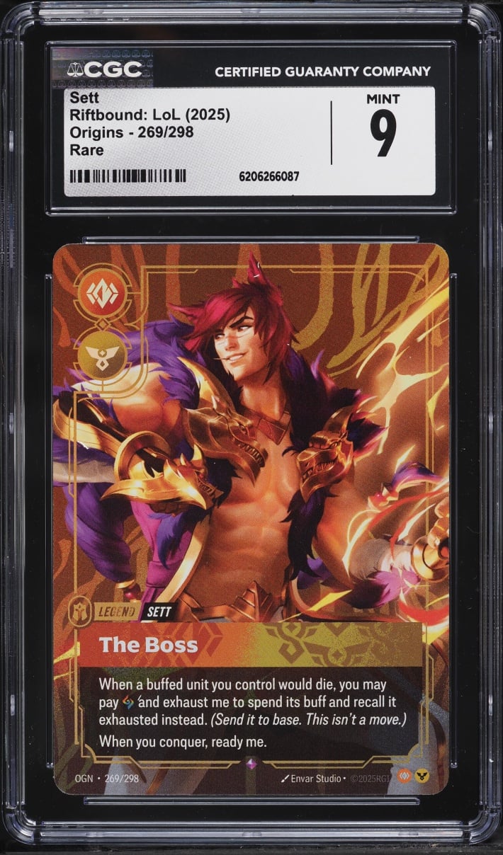 2025 Riftbound League Of Legends LoL Origins Sett #269 CGC 9 MINT