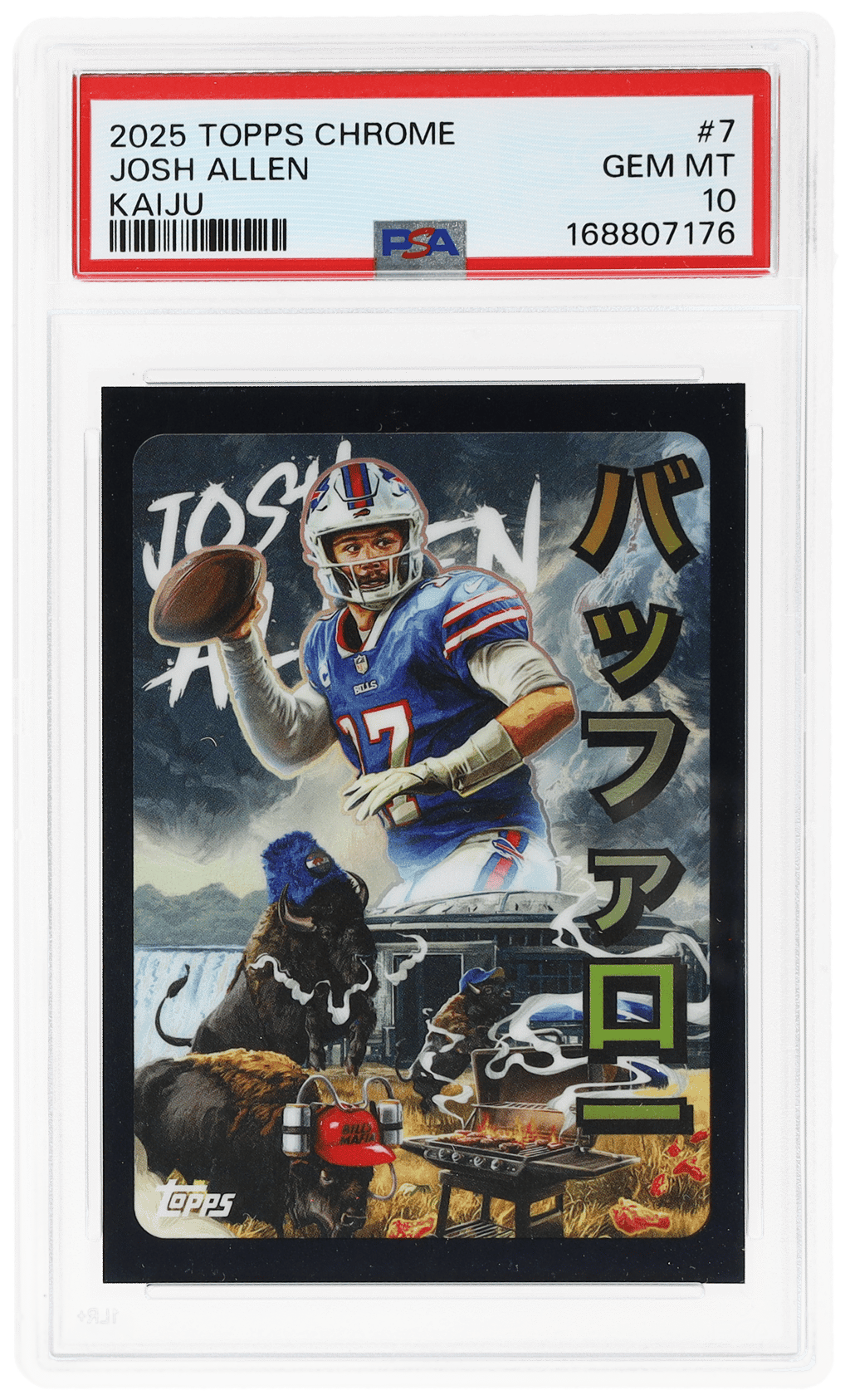 2025 Topps Chrome Kaiju Josh Allen #KAI7 PSA 10