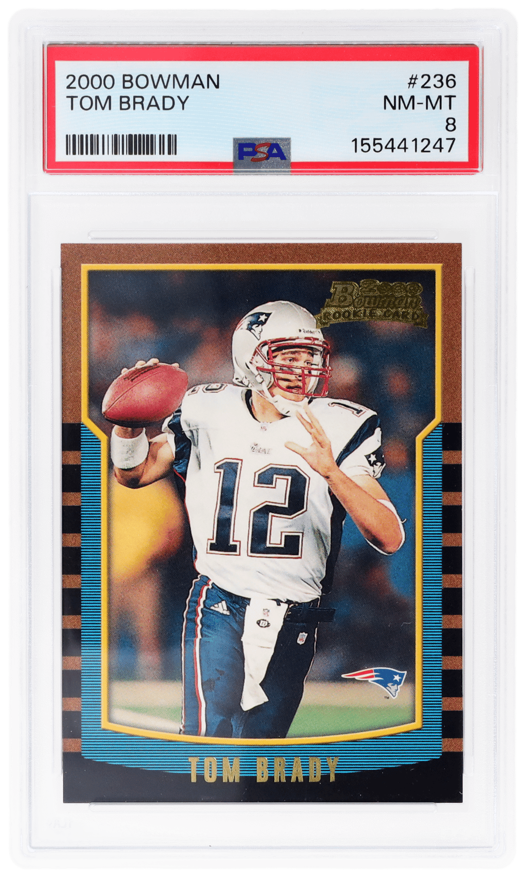 2000 Bowman Tom Brady #236 PSA 8