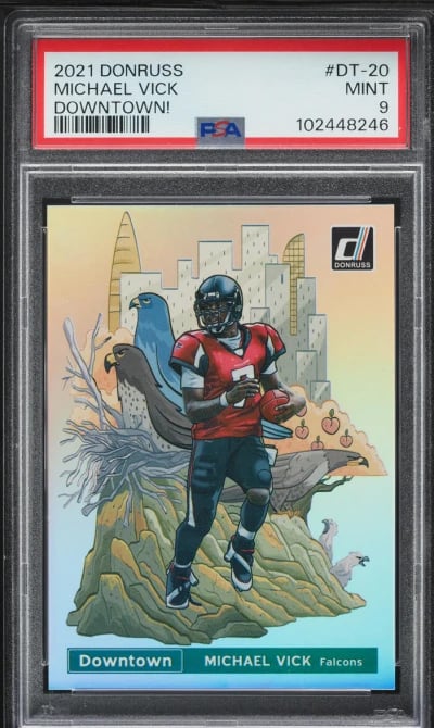 2021 Donruss Downtown Michael Vick #DT-20 PSA 9 MINT