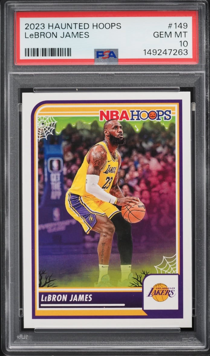 2023 Panini Haunted Hoops LeBron James #149 PSA 10 GEM MINT