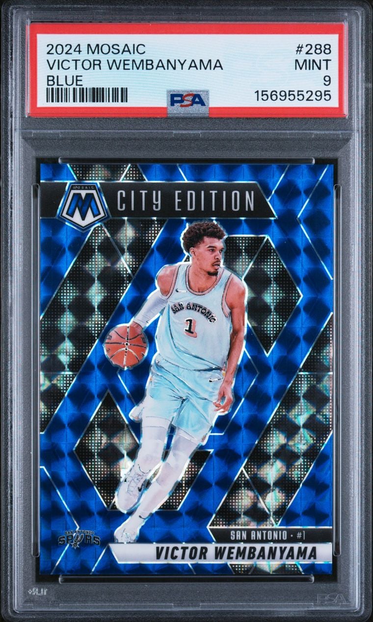 2024 Victor Wembanyama #288 Mosaic Blue PSA 9.0