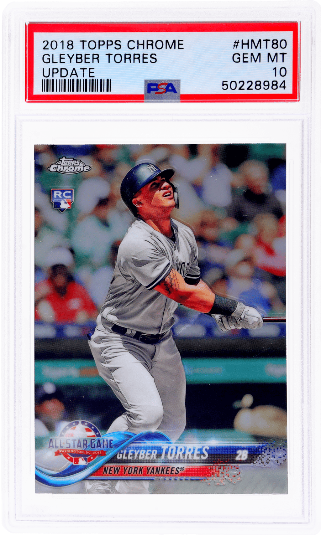 2018 Topps Chrome Update Gleyber Torres #HMT80 PSA 10