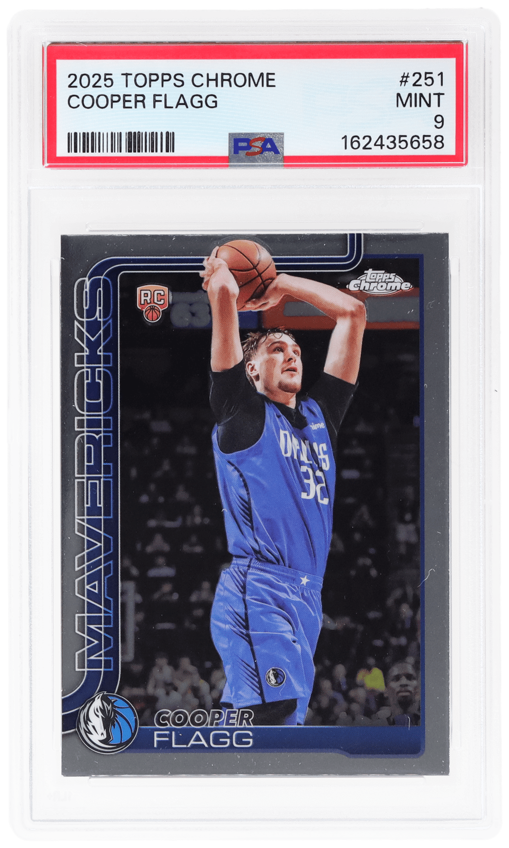 2025 Topps Chrome Cooper Flagg #251 PSA 9