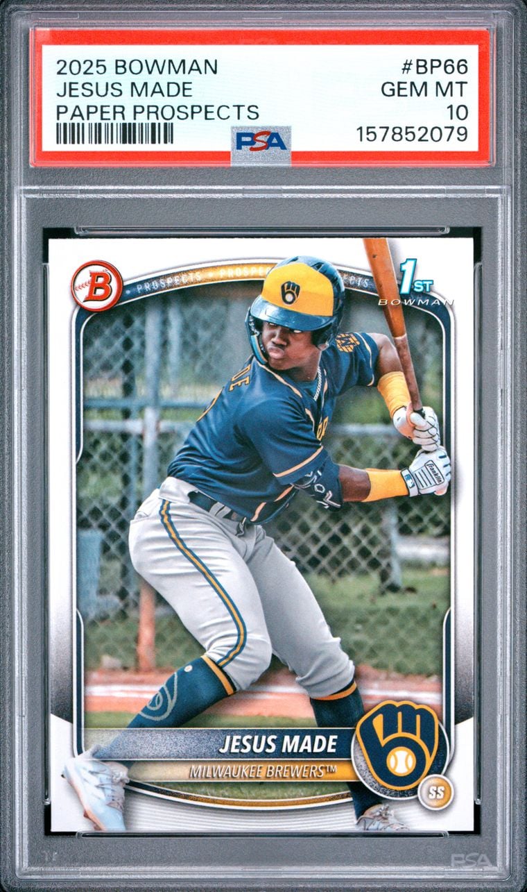 2025 Jesus Made #BP-66 Bowman Prospects PSA 10.0