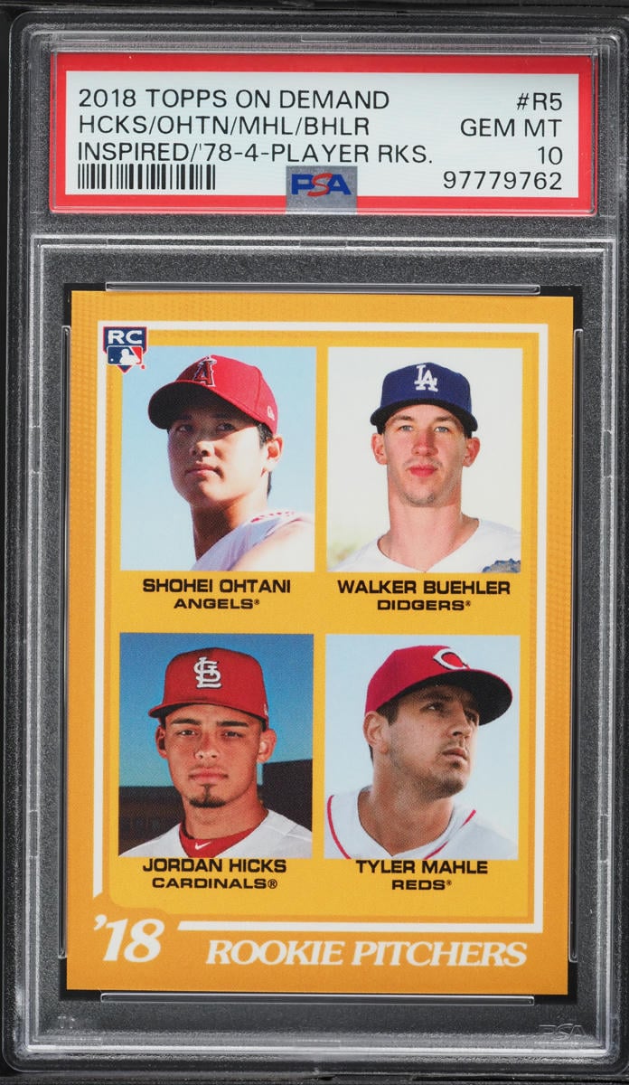 2018 Topps On Demand Inspired by '78 Shohei Ohtani Walker Buehler ROOKIE PSA 10