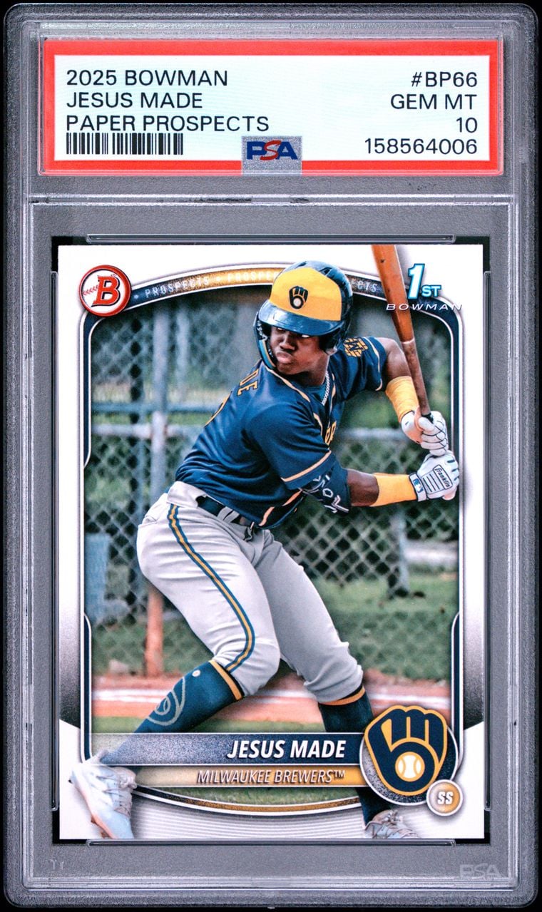 2025 Jesus Made #BP-66 Bowman Prospects PSA 10.0