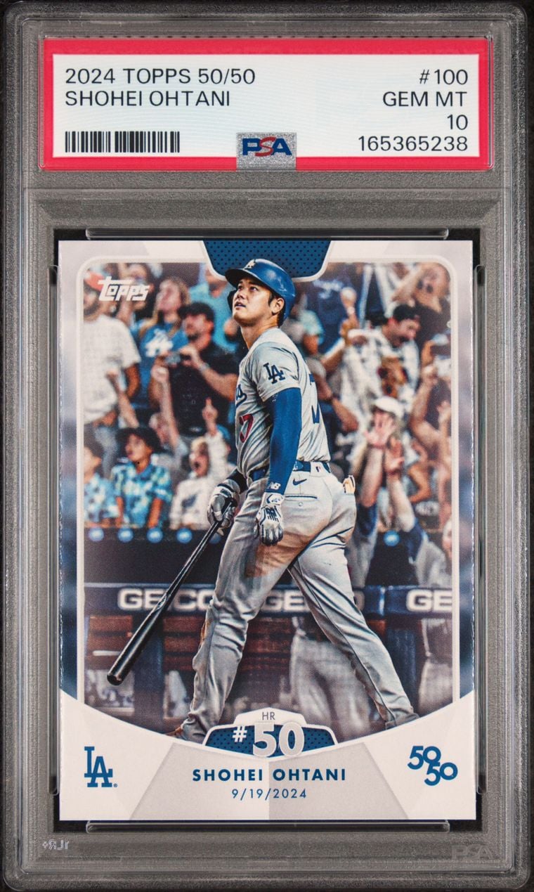 2024 TOPPS 50/50 #100 SHOHEI OHTANI PSA 10