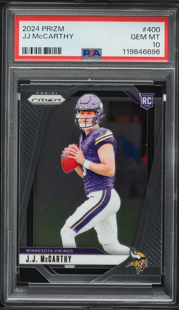 2024 Panini Prizm J.J. McCarthy ROOKIE #400 PSA 10 GEM MINT