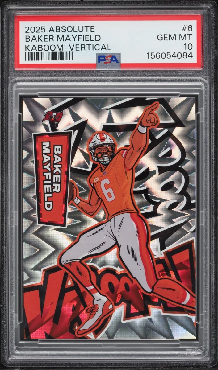 2025 Absolute Kaboom! Vertical Baker Mayfield #6 PSA 10 GEM MINT