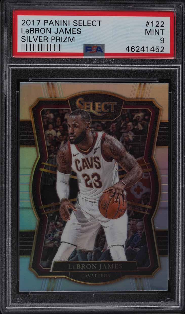 2017 Select Silver Prizm LeBron James #122 PSA 9 MINT
