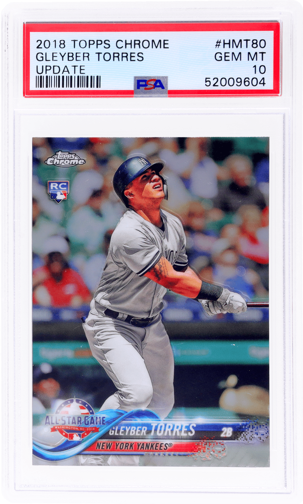 2018 Topps Chrome Update Gleyber Torres #HMT80 PSA 10