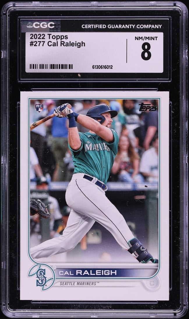2022 Topps Cal Raleigh ROOKIE #277 CGC 8 NM-MT