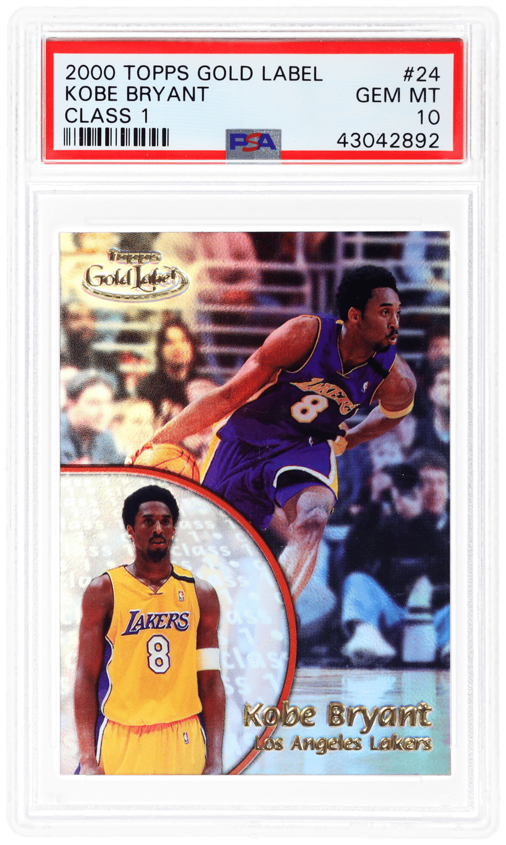 2000 Topps Gold Label Class 1 Kobe Bryant #24 PSA 10