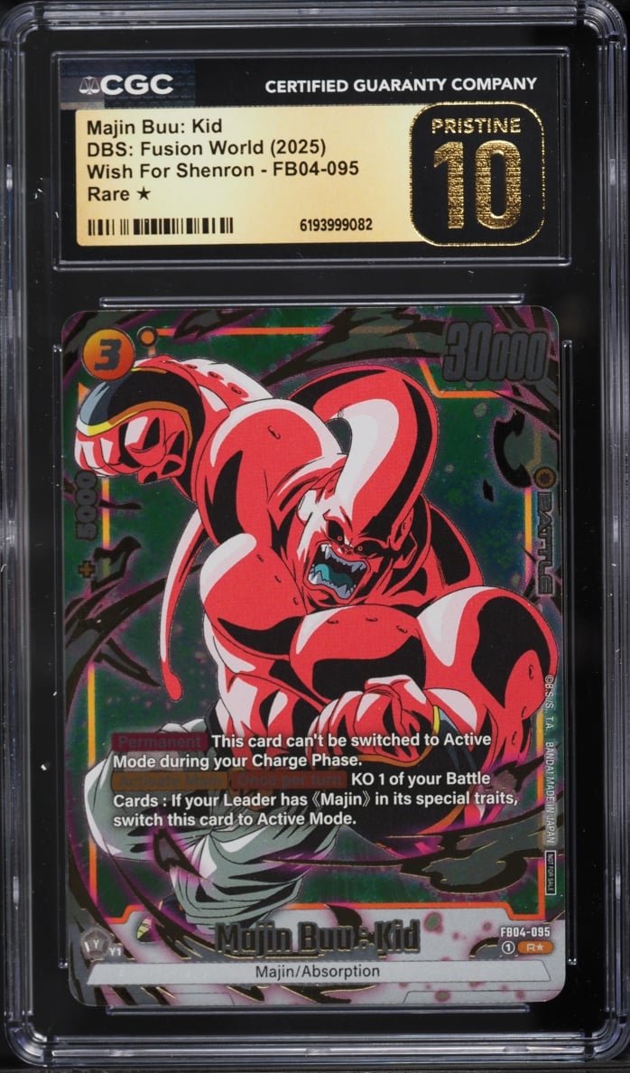 2025 Dragon Ball Super: Fusion World Wish For Shenron Majin Buu: Kid #FB04-095 CGC 10 PRISTINE