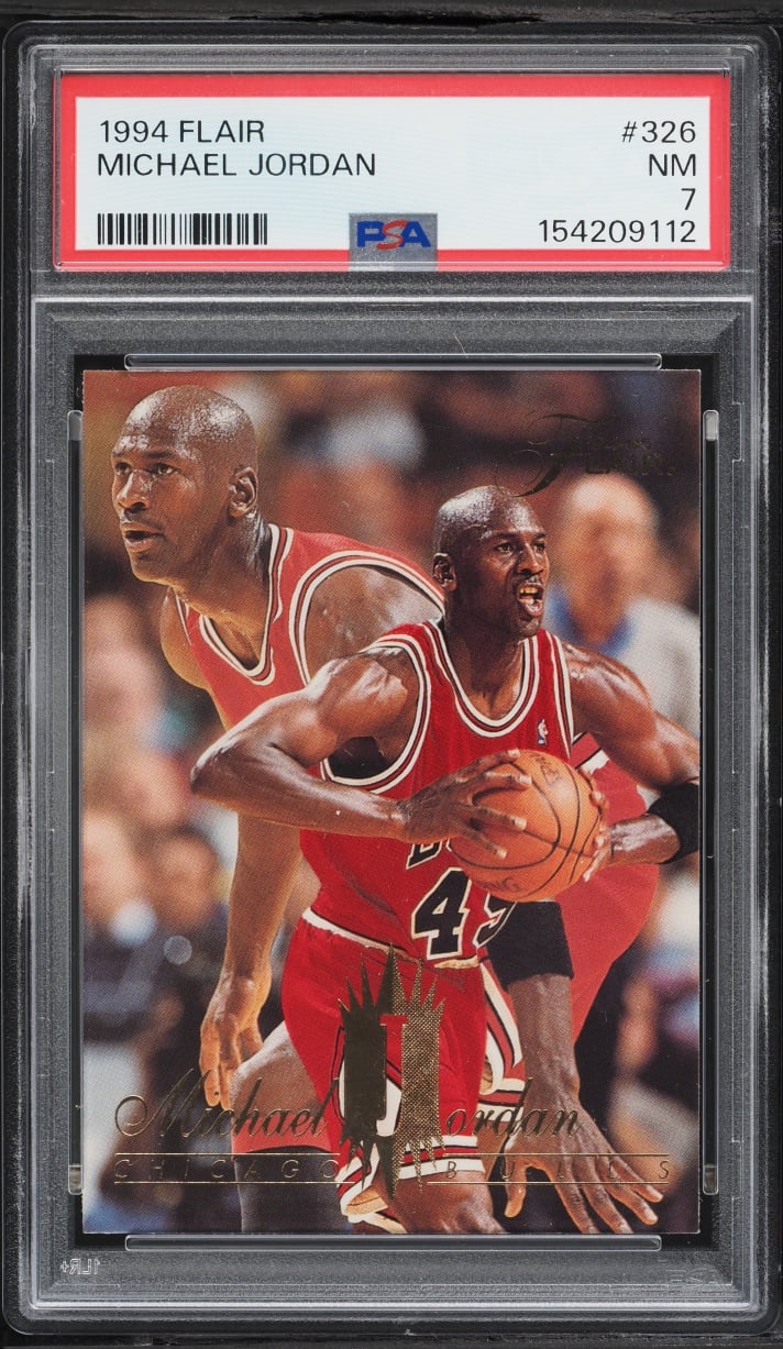 1994 Flair Basketball Michael Jordan #326 PSA 7 NRMT
