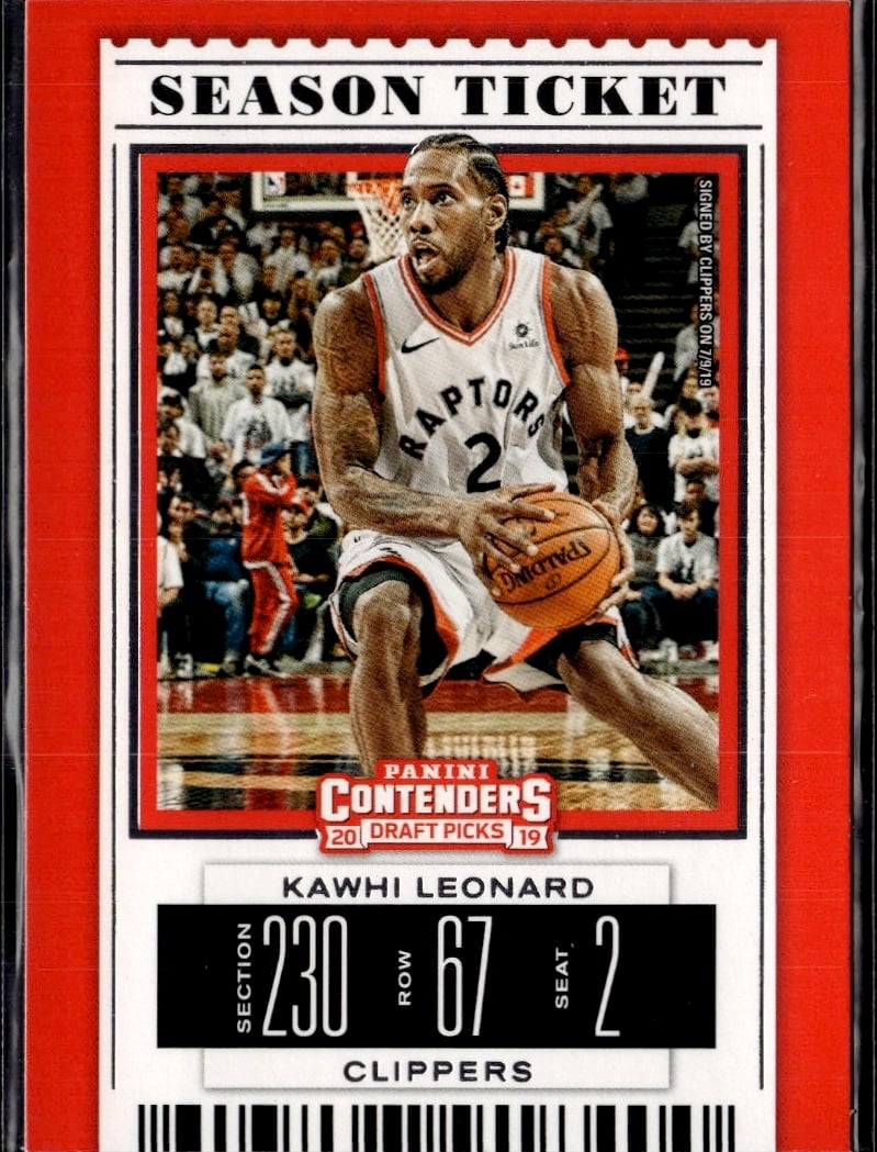 2019 Kawhi Leonard #26 Contenders Draft Picks